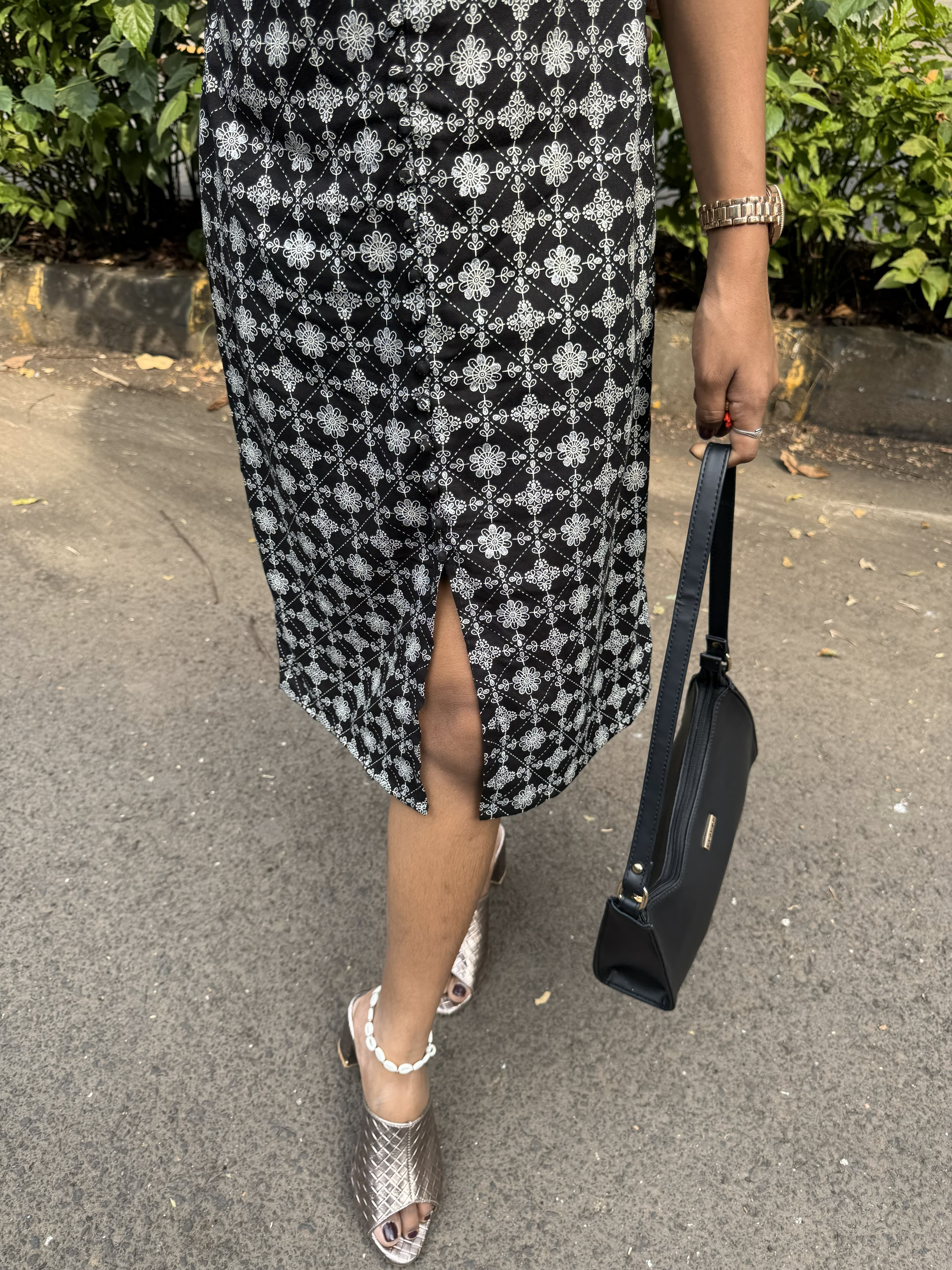 Chandani - black Aline dress — Image 2