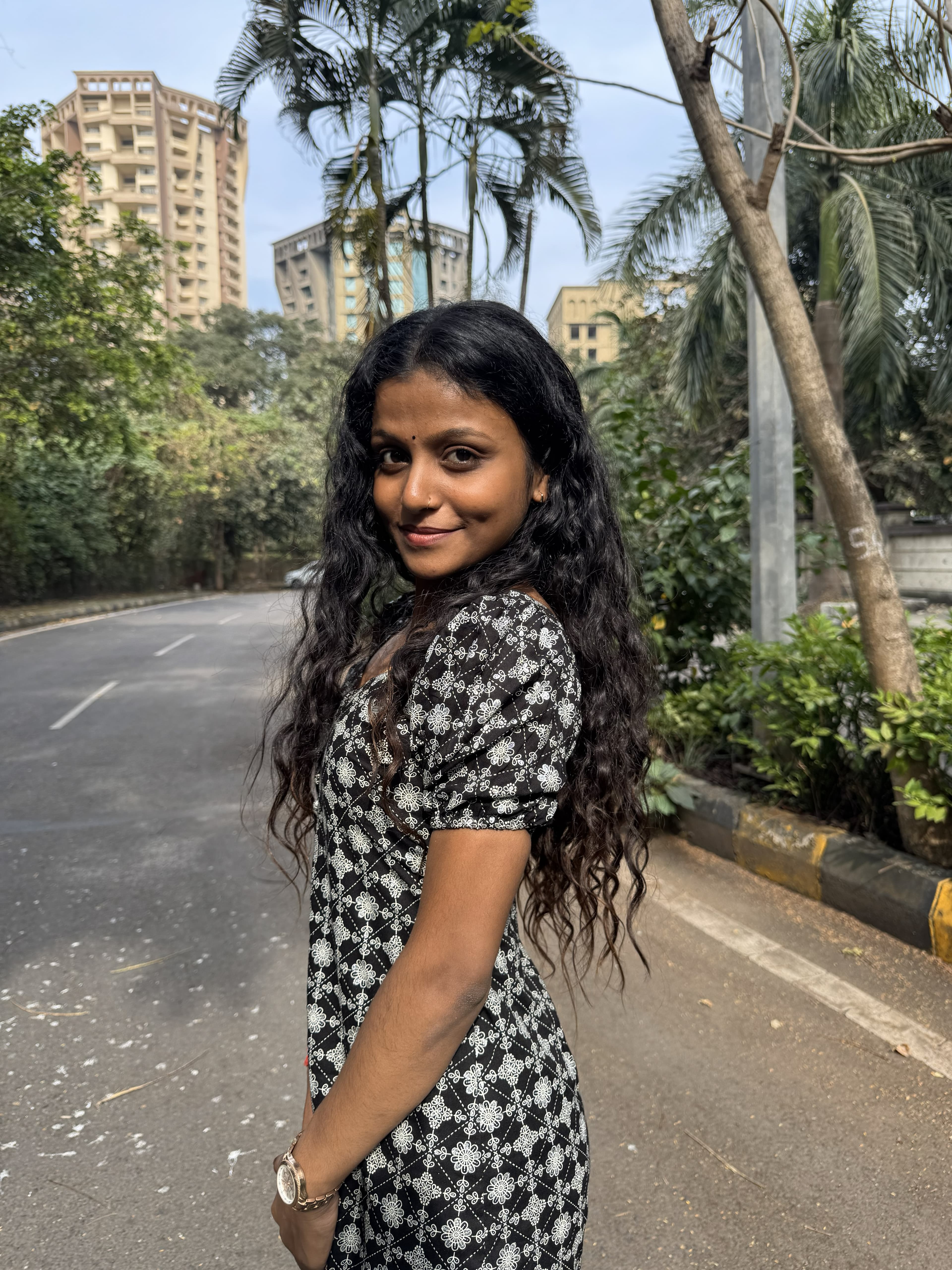 Chandani - black Aline dress — Image 4