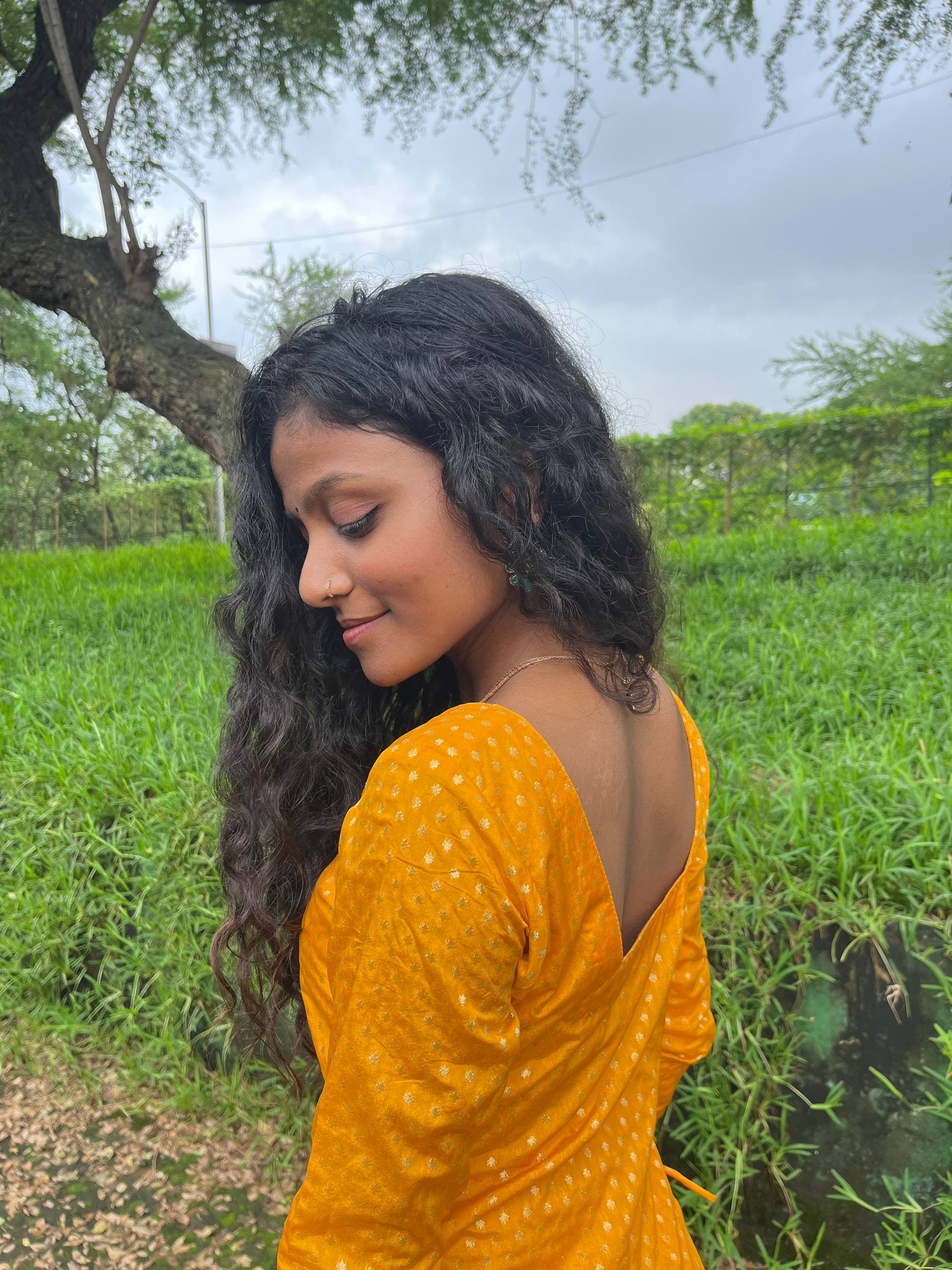 Yellow slit-cut kurti — Image 4