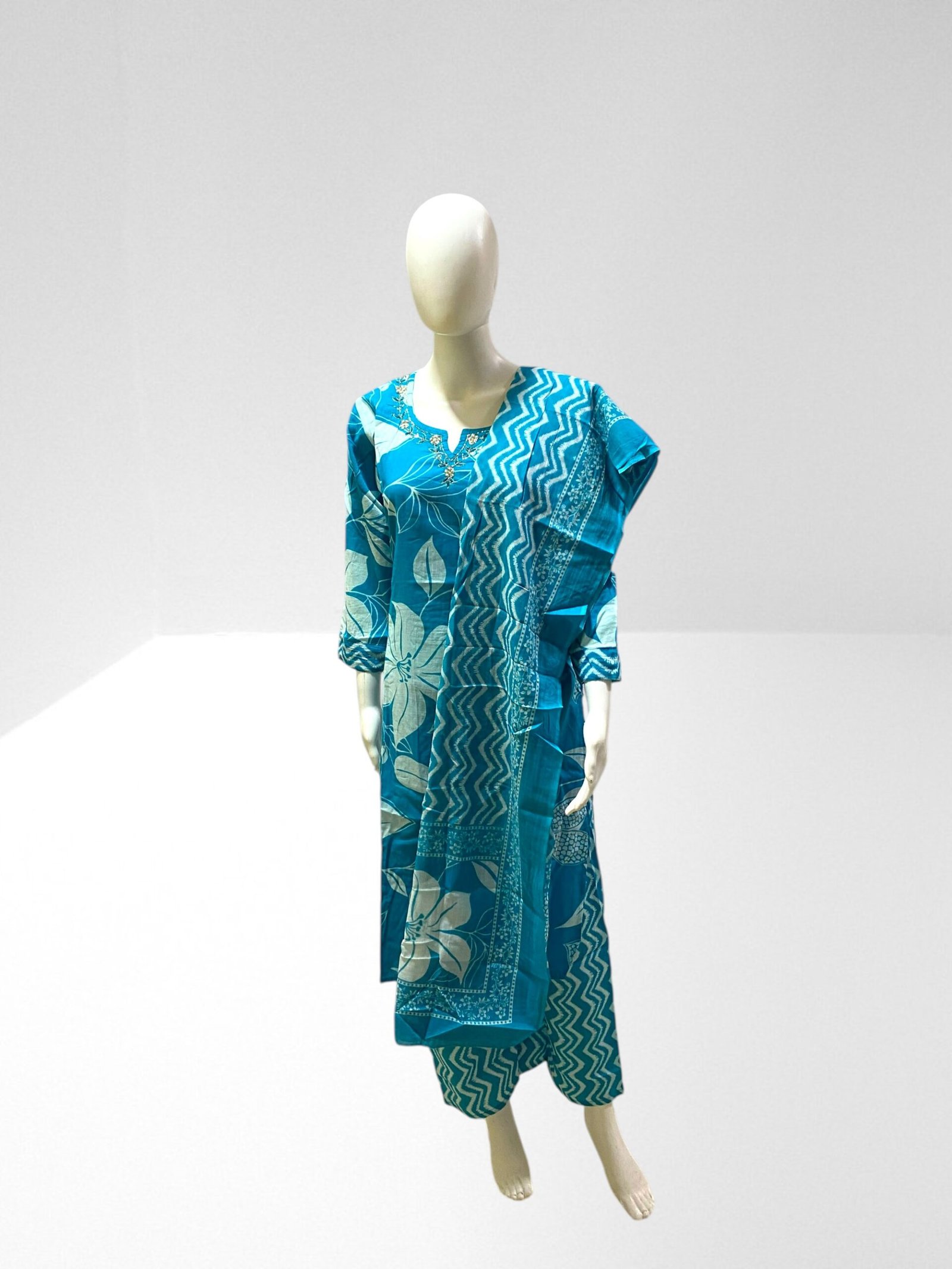 preminum embroidered straight kurta with pant & dupatta preminum embroidered straight kurta with pant & dupatta