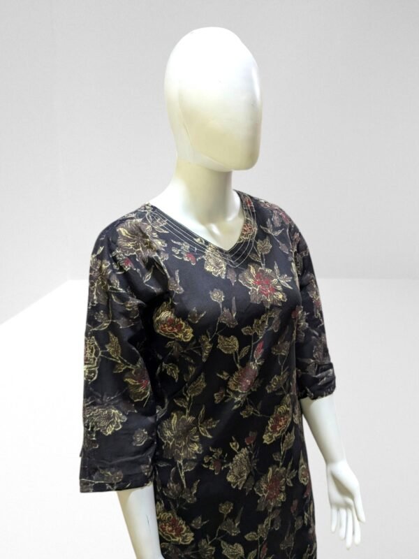 cotton anarkali kurti pant set